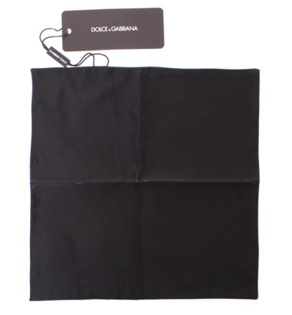 Dolce & Gabbana - Elegant Silk Black Pocket Square