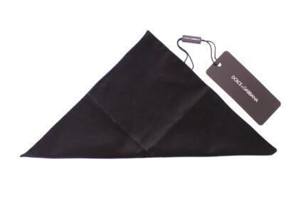 Dolce & Gabbana - Elegant Silk Black Pocket Square