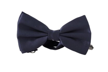 Dolce & Gabbana - Elegant Sapphire Silk Bow Tie