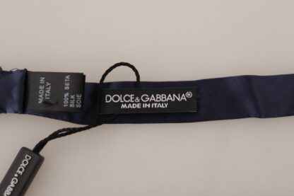 Dolce & Gabbana - Elegant Sapphire Silk Bow Tie