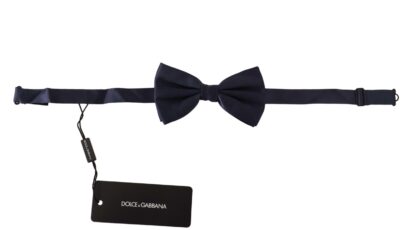 Dolce & Gabbana - Elegant Sapphire Silk Bow Tie