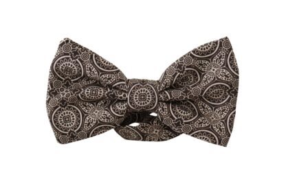 Dolce & Gabbana - Elegant Silk Black & White Bow Tie