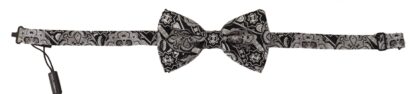 Dolce & Gabbana - Elegant Silk Black and White Bow Tie