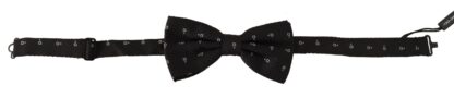 Dolce & Gabbana - Elegant Black Polka Dot Silk Bow Tie