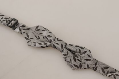 Dolce & Gabbana - Elegant Gray Silk Bow Tie