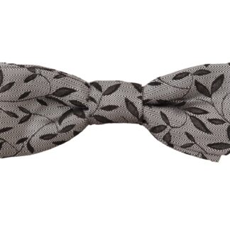 Dolce & Gabbana - Elegant Black and White Silk Bow Tie