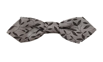 Dolce & Gabbana - Elegant Gray Silk Bow Tie