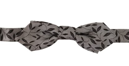 Dolce & Gabbana - Elegant Gray Silk Bow Tie