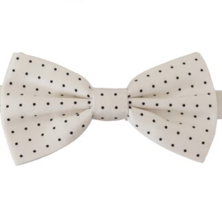 Dolce & Gabbana - Elegant Silk Bow Tie in Off White