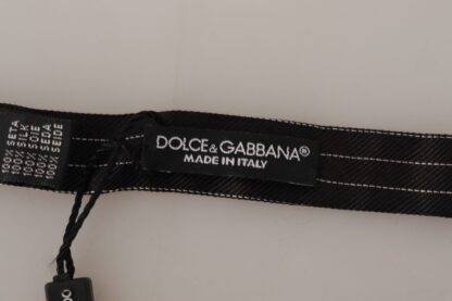 Dolce & Gabbana - Exclusive Silk Black and White Bow Tie