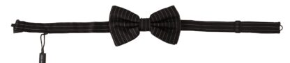 Dolce & Gabbana - Exclusive Silk Black and White Bow Tie