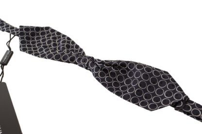 Dolce & Gabbana - Elegant Black and White Silk Bow Tie