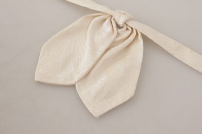 Dolce & Gabbana - Elegant Silk Bow Tie in Pristine White