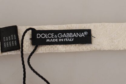 Dolce & Gabbana - Elegant Silk Bow Tie in Pristine White