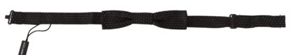 Dolce & Gabbana - Elegant Black and White Silk Bow Tie