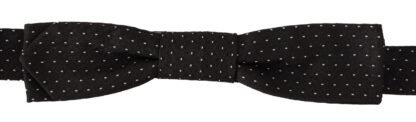 Dolce & Gabbana - Elegant Black and White Silk Bow Tie