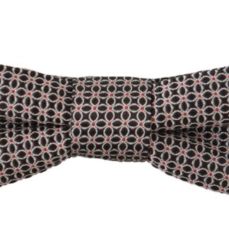 Dolce & Gabbana - Chic Gray Silk Bow Tie