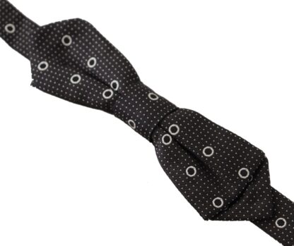 Dolce & Gabbana - Polka Dot Silk Bow Tie in Black and White