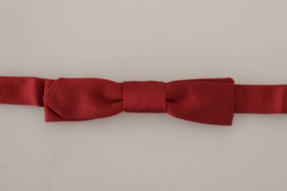 Dolce & Gabbana - Elegant Red Silk Bow Tie