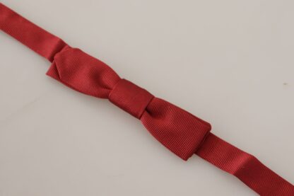 Dolce & Gabbana - Elegant Red Silk Bow Tie