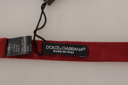 Dolce & Gabbana - Elegant Red Silk Bow Tie