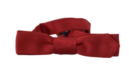 Dolce & Gabbana - Elegant Red Silk Bow Tie