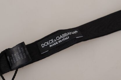 Dolce & Gabbana - Elegant Black Silk Bow Tie