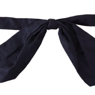 Dolce & Gabbana - Elegant White Silk Bow Tie