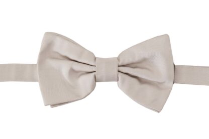 Dolce & Gabbana - Exquisite Silk Gray Bow Tie