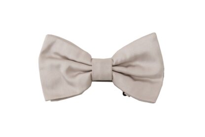 Dolce & Gabbana - Exquisite Silk Gray Bow Tie