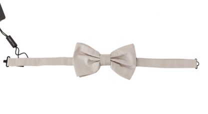 Dolce & Gabbana - Exquisite Silk Gray Bow Tie