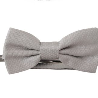 Dolce & Gabbana - Elegant Silk White Bow Tie