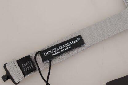 Dolce & Gabbana - Chic Gray Silk Bow Tie