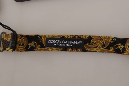 Dolce & Gabbana - Elegant Silk Charcoal Bow Tie