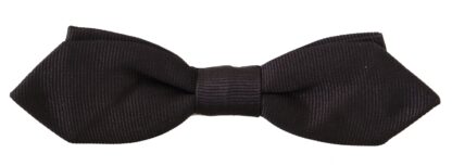 Dolce & Gabbana - Elegant Black Silk Bow Tie