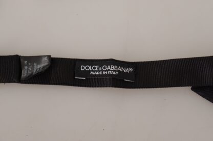 Dolce & Gabbana - Elegant Black Silk Bow Tie