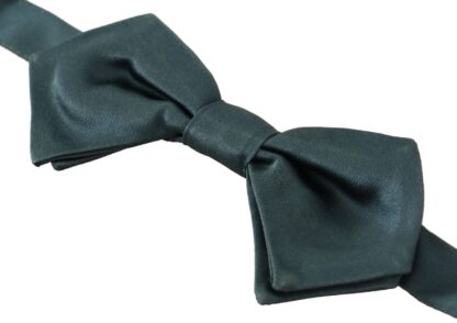 Dolce & Gabbana - Elegant Green Silk Bow Tie