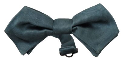 Dolce & Gabbana - Elegant Green Silk Bow Tie