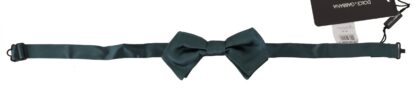 Dolce & Gabbana - Elegant Green Silk Bow Tie