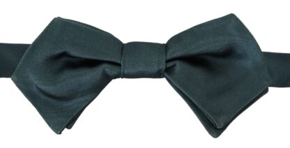 Dolce & Gabbana - Elegant Green Silk Bow Tie