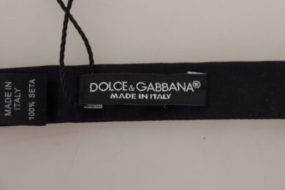 Dolce & Gabbana - Elegant Blue Silk Bow Tie