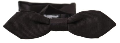 Dolce & Gabbana - Elegant Black Silk Bow Tie