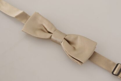 Dolce & Gabbana - Dazzling Gold Silk Bow Tie