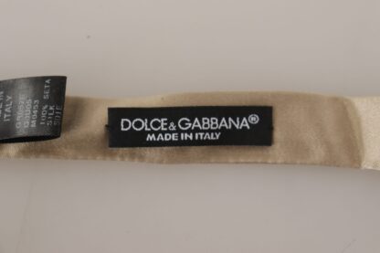 Dolce & Gabbana - Dazzling Gold Silk Bow Tie