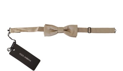 Dolce & Gabbana - Dazzling Gold Silk Bow Tie