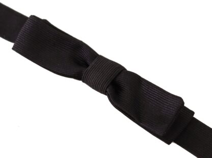 Dolce & Gabbana - Elegant Silk Black Bow Tie