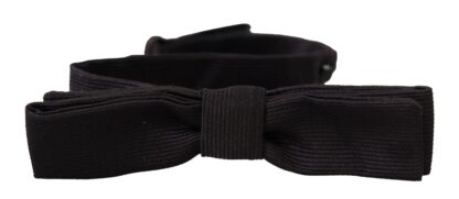 Dolce & Gabbana - Elegant Silk Black Bow Tie