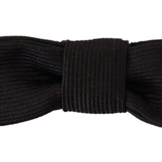 Dolce & Gabbana - Elegant Black Silk Bow Tie