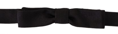 Dolce & Gabbana - Elegant Silk Black Bow Tie