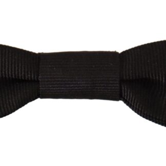 Dolce & Gabbana - Elegant Black Silk Bow Tie